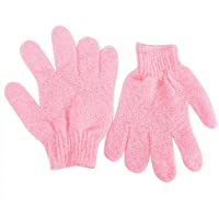 Los mejores  - OUNONA 2pcs Ducha Exfoliante baño Guantes Nylon Ducha Guantes Cuerpo exfoliador exfoliador para Hombres Mujeres niños…